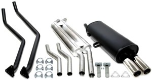 BMW E30 320i/323i/325i 6-Cyl. sportowy układ wydechowy CATBACK 2x70mm TA TECHNIX