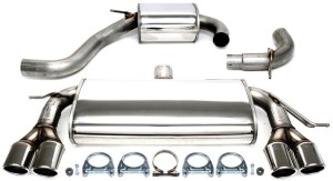 AUDI A3 Sportback (8PA) 2.0 TFSI sportowy układ wydechowy CATBACK 2x80mm TA TECHNIX