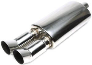 Sportowy tłumik uniwersalny  2x76mm DTM TA TECHNIX