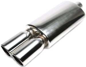 Sportowy tłumik uniwersalny  2x89mm TA TECHNIX