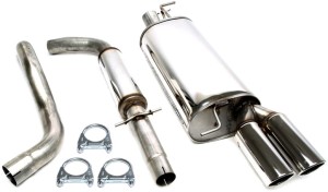 VW GOLF IV MK4 (1J1) Sportowy układ wydechowy CATBACK 2x80mm TA TECHNIX