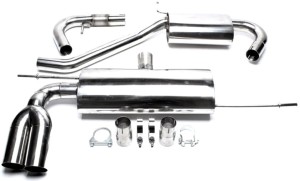 AUDI A3 (8P1) sportowy układ wydechowy CATBACK 2x76mm TA TECHNIX