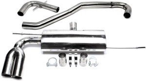 VW GOLF PLUS V (5M1, 521) sportowy układ wydechowy CATBACK 2x76mm TA TECHNIX