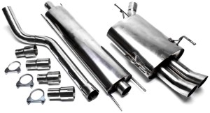 OPEL CORSA C (X01) sportowy układ wydechowy CATBACK 2x76mm DTM TA TECHNIX