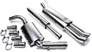 VW GOLF III (1H1) sportowy układ wydechowy CATBACK 2x76mm DTM TA TECHNIX