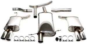 AUDI A5 kabriolet (8F7) 2.0 TFSI quattro sportowy układ wydechowy CATBACK 2x80mm TA TECHNIX