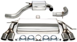 VW GOLF VI (5K1) 1.4/2.0 TSI sportowy układ wydechowy CATBACK 2x80mm TA TECHNIX