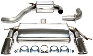 VW GOLF VI (5K1) 1.4/2.0 TSI sportowy układ wydechowy CATBACK 2x100mm TA TECHNIX