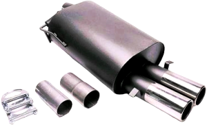 BMW 5 (E39) SEDAN sportowy tłumik 2x76mm TA TECHNIX