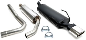 SAAB 9-3 (YS3D) 2.0T sportowy układ wydechowy CATBACK 1x90x120mm TA TECHNIX