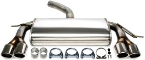 VW GOLF V (1K1) sportowy tłumik 2x80mm TA TECHNIX