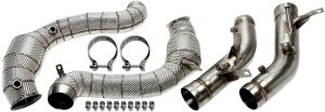 MERCEDES KLASA C (W205) AMG C63 / C63S M177 Downpipe z katalizatorem OPF TA TECHNIX